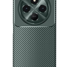 Xiaomi Redmi 14C Kılıf Auto Focus Karbon Kapak - Koyu Yeşil-(5796)