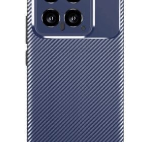 Xiaomi Mi 14T Kılıf Auto Focus Karbon Kapak - Lacivert-(5796)