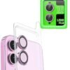 iPhone 16 Plus Raze Metal Kamera Lens - Pembe-(5796)