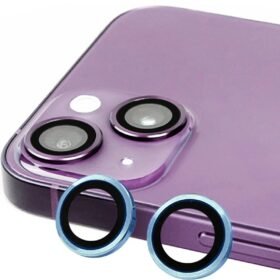 iPhone 15 Raze Metal Kamera Lens - Mavi-(5796)