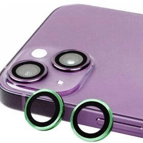 iPhone 15 Raze Metal Kamera Lens - Yeşil-(5796)