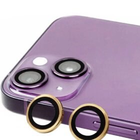iPhone 15 Plus Raze Metal Kamera Lens - Sarı-(5796)