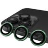 iPhone 13 Pro Raze Metal Kamera Lens - Yeşil-(5796)