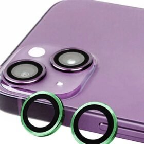 iPhone 13 Mini Raze Metal Kamera Lens - Yeşil-(5796)