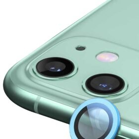 iPhone 12 Raze Metal Kamera Lens - Mavi-(5796)