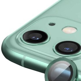 iPhone 12 Mini Raze Metal Kamera Lens - Yeşil-(5796)
