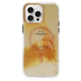 iPhone 15 Pro Max Phantom Magsafe Kapak - Gold-(5796)