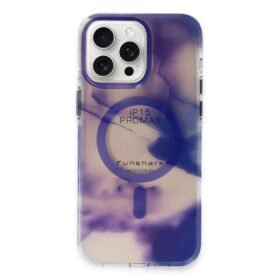 iPhone 15 Pro Max Phantom Magsafe Kapak - Mor-(5796)