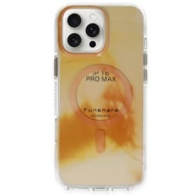 iPhone 16 Pro Max Phantom Magsafe Kapak - Gold-(5796)