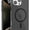 iPhone 16 Pro Max Gleam PC Sert Magsafe Kılıf - Siyah-(5796)