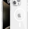 iPhone 15 Pro Gleam PC Sert Magsafe Kılıf - Şeffaf-(5796)