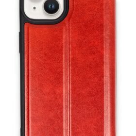 iPhone 14 Kılıf Flip Cover - Kırmızı-(5796)