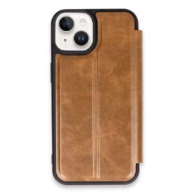 iPhone 15 Kılıf Flip Cover - Taba-(5796)