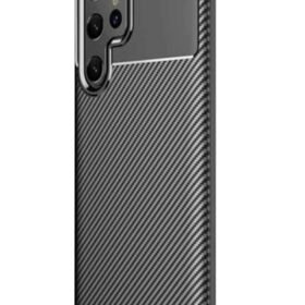 Samsung Galaxy S25 Ultra Kılıf Auto Focus Karbon Kapak - Siyah-(5796)