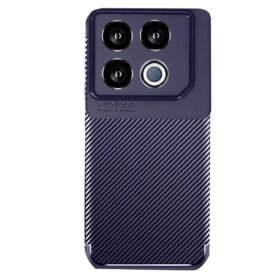 İnfinix GT 20 Pro Kılıf Auto Focus Karbon Kapak - Lacivert-(5796)