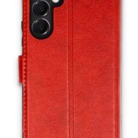 Samsung Galaxy A16 5G Kılıf Trend S Plus Kapaklı Kılıf - Kırmızı-(5796)