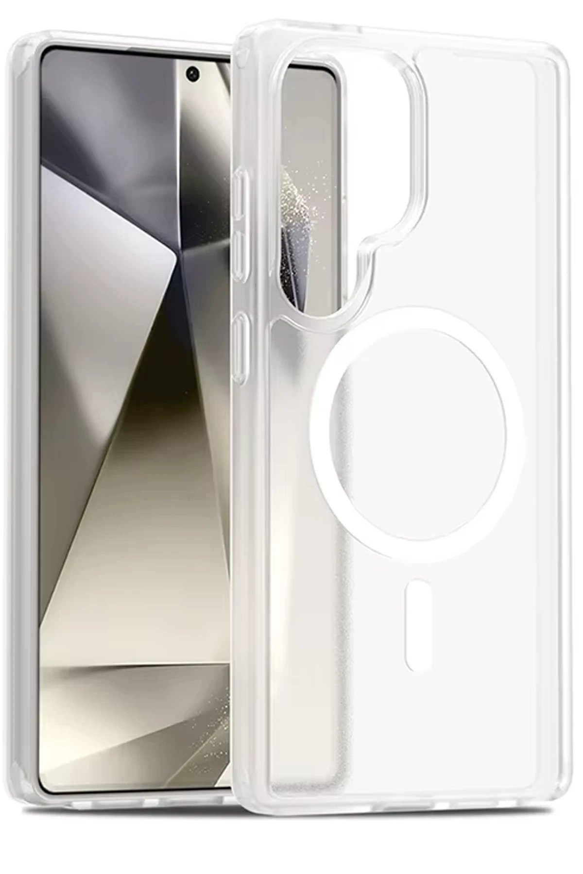 Samsung Galaxy S25 Ultra Jota Magsafe Kapak - Şeffaf-(5796) - Görsel 3