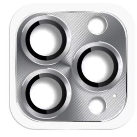 iPhone 16 Pro Max Pers Alüminyum Kamera Lens - Gri-(5796)