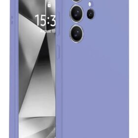 Samsung Galaxy S25 Ultra Kılıf Nano içi Kadife Silikon - Lila-(5796)