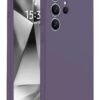 Samsung Galaxy S25 Ultra Kılıf Nano içi Kadife Silikon - Mor-(5796)