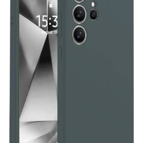 Samsung Galaxy S25 Ultra Kılıf Nano içi Kadife Silikon - Koyu Yeşil-(5796)