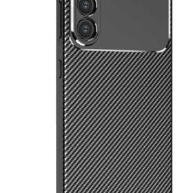 Samsung Galaxy S25 Kılıf Auto Focus Karbon Kapak - Siyah-(5796)