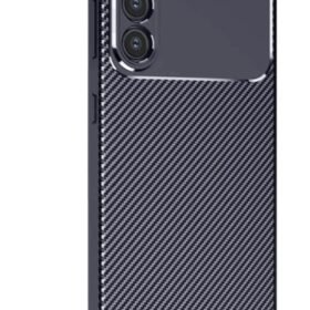 Samsung Galaxy S25 Kılıf Auto Focus Karbon Kapak - Lacivert-(5796)