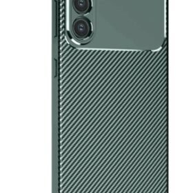 Samsung Galaxy S25 Kılıf Auto Focus Karbon Kapak - Koyu Yeşil-(5796)