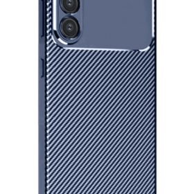 Samsung Galaxy S25 Plus Kılıf Auto Focus Karbon Kapak - Lacivert-(5796)