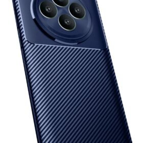 Oppo Reno 11 FS Kılıf Auto Focus Karbon Kapak - Lacivert-(5796)