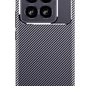 Xiaomi Mi 14T Pro Kılıf Auto Focus Karbon Kapak - Lacivert-(5796)