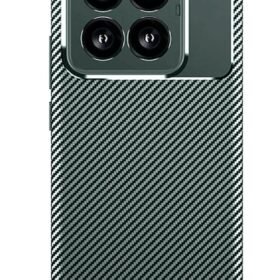 Xiaomi Mi 14T Pro Kılıf Auto Focus Karbon Kapak - Koyu Yeşil-(5796)