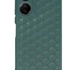 Xiaomi Redmi 13C Kılıf Petek Silikon Kapak - Koyu Yeşil-(5796)