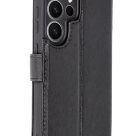 Samsung Galaxy S25 Ultra Kılıf Trend S Plus Kapaklı Kılıf - Siyah-(5796)