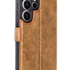 Samsung Galaxy S25 Ultra Kılıf Trend S Plus Kapaklı Kılıf - Taba-(5796)