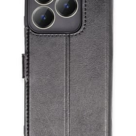 Realme C63 Kılıf Trend S Plus Kapaklı Kılıf - Siyah-(5796)