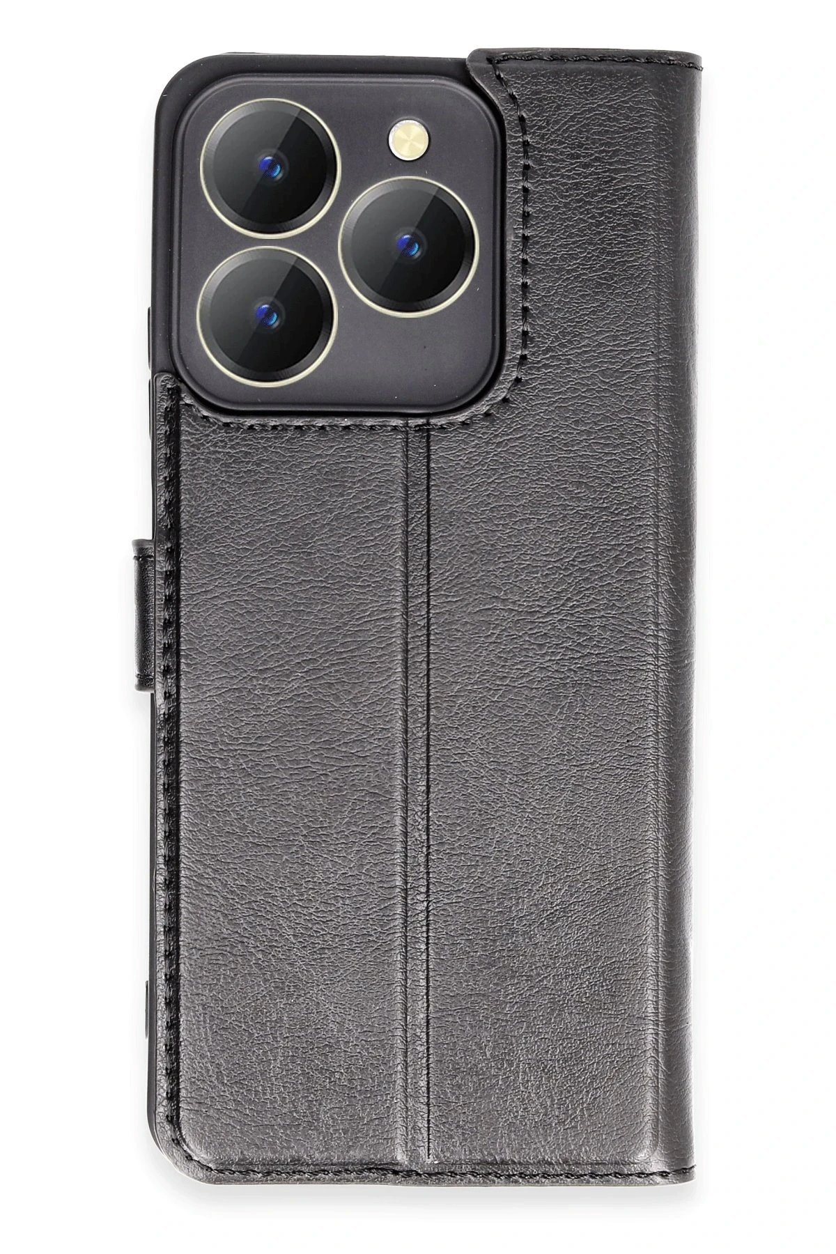 Realme C63 Kılıf Trend S Plus Kapaklı Kılıf - Siyah-(5796)