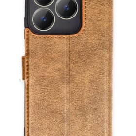 Realme C63 Kılıf Trend S Plus Kapaklı Kılıf - Taba-(5796)