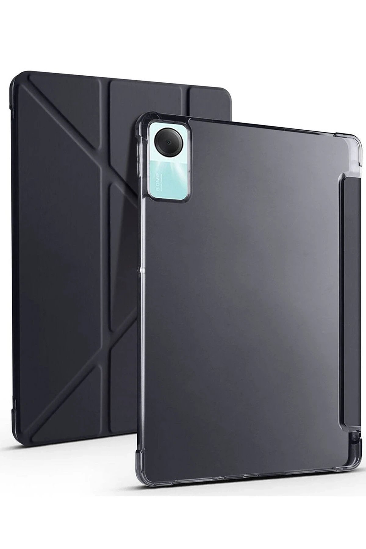 Xiaomi Redmi Pad SE 4G Kılıf Kalemlikli Mars Tablet Kılıfı - Siyah-(5796)