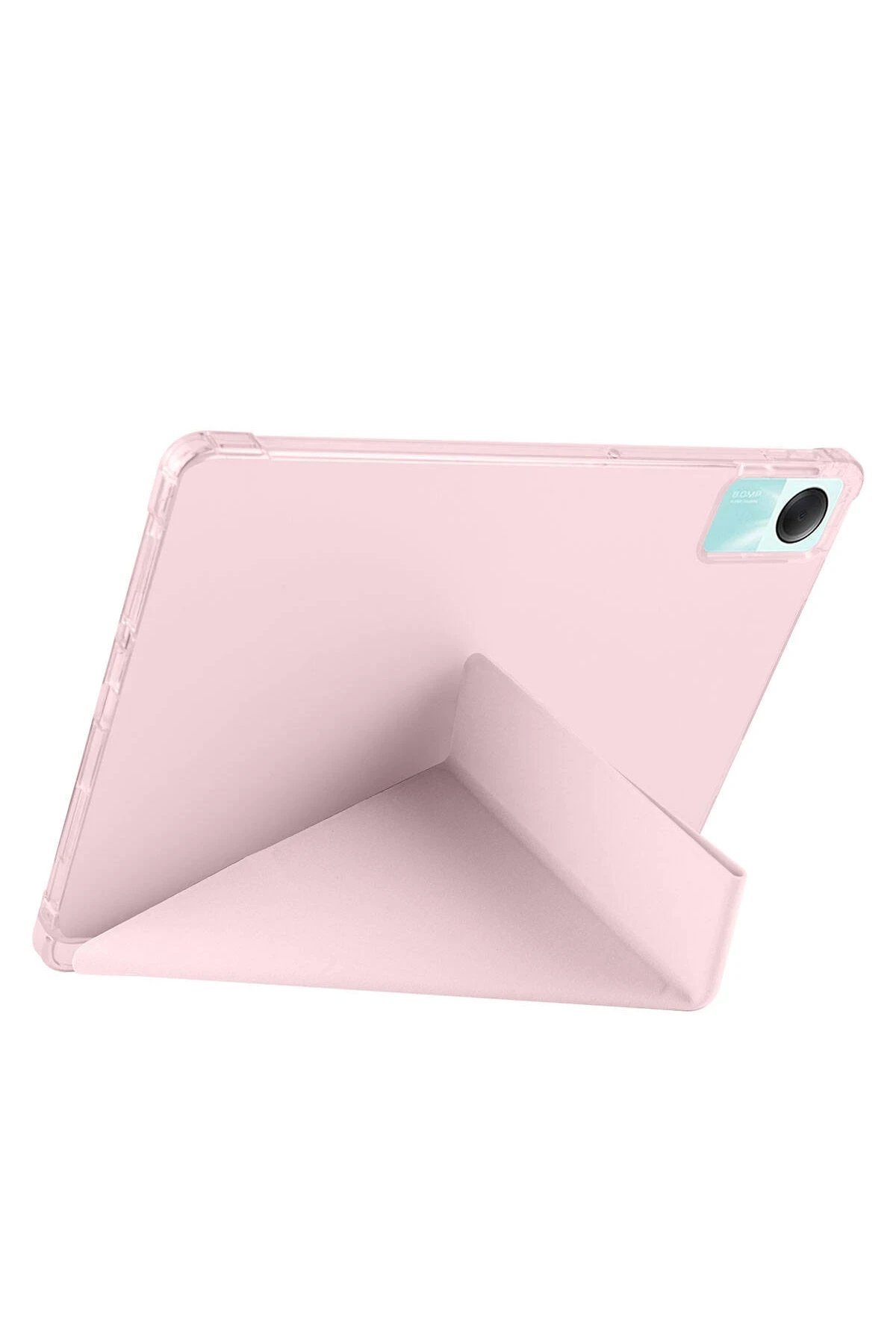 Xiaomi Redmi Pad SE 4G Kılıf Kalemlikli Mars Tablet Kılıfı - Rose Gold-(5796) - Görsel 3