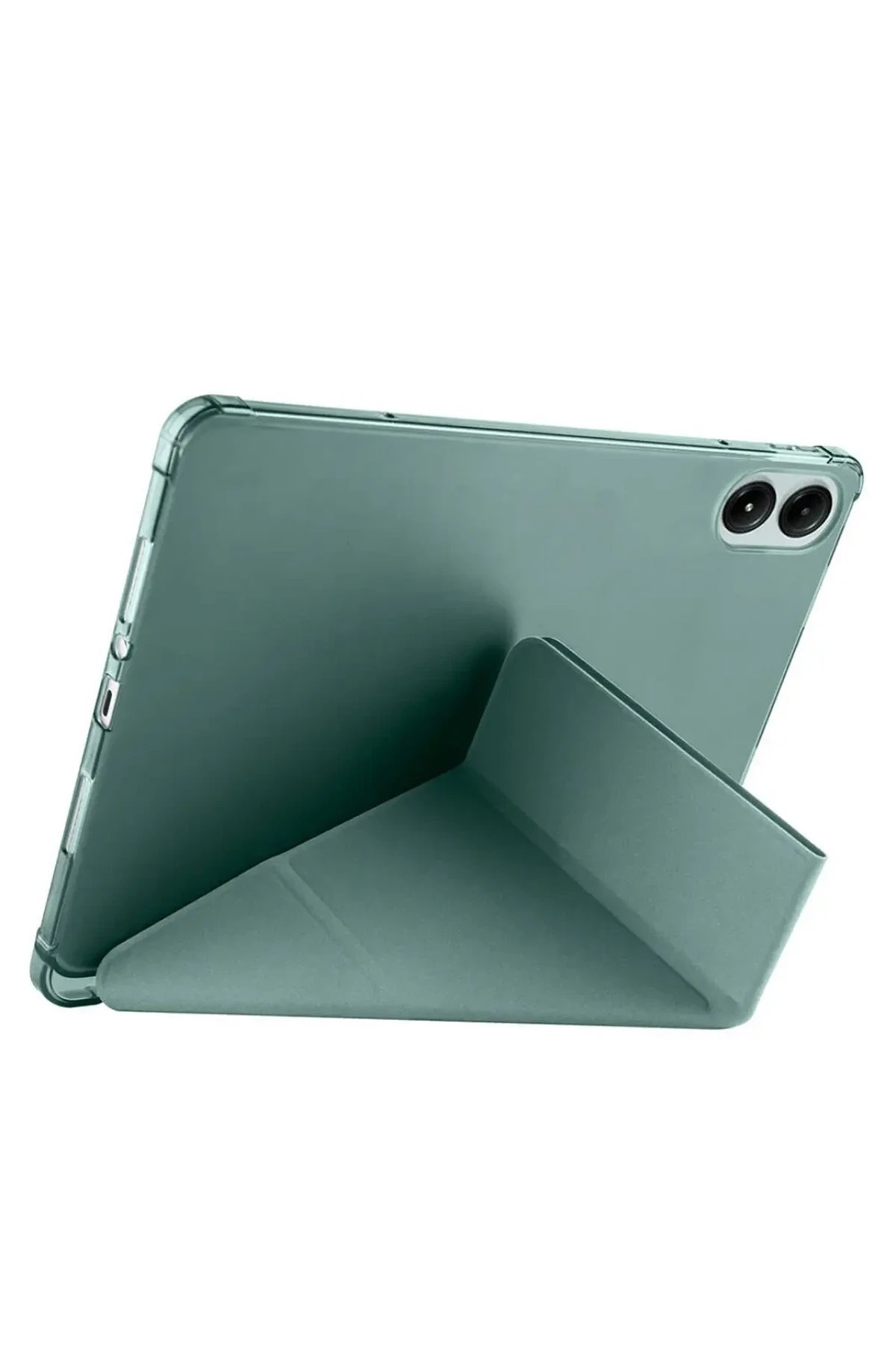 Xiaomi Redmi Pad SE 4G Kılıf Kalemlikli Mars Tablet Kılıfı - Koyu Yeşil-(5796) - Görsel 2