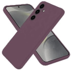 Samsung Galaxy A06 Kılıf First Silikon - Mürdüm-(5796)