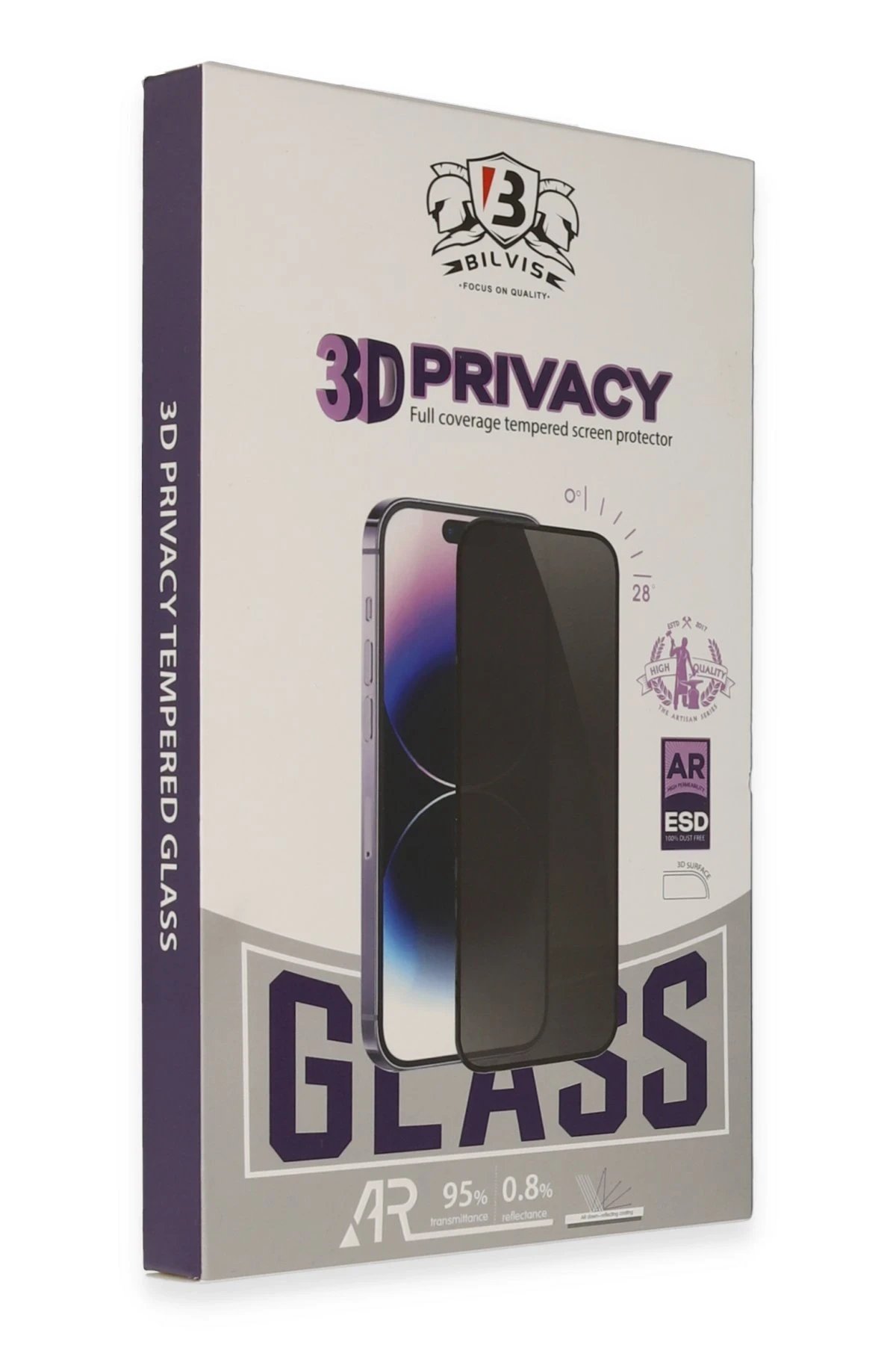 Samsung Galaxy S25 Ultra Bilvis 3D Hayalet Cam Ekran Koruyucu-(5796)