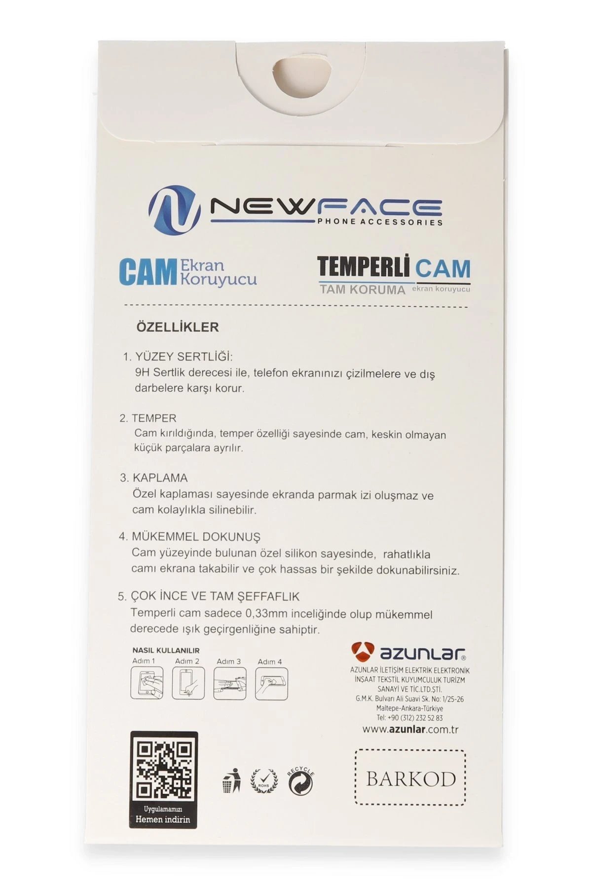 Samsung Galaxy A36 3D Antistatik Cam Ekran Koruyucu-(5796) - Görsel 3