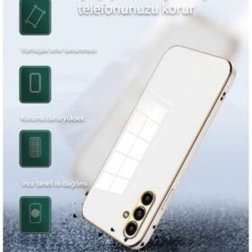 Samsung Galaxy A56 Kılıf Volet Silikon - Beyaz-(5796)