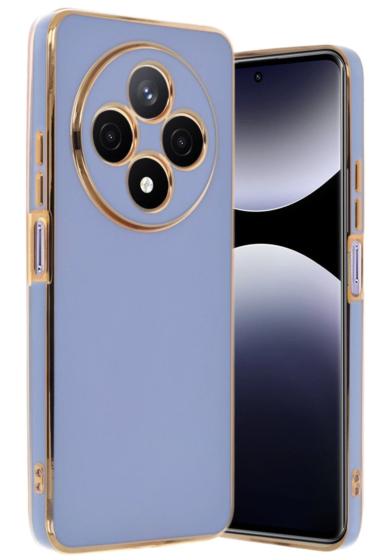 Xiaomi Redmi 14C Kılıf Volet Silikon - Mavi-(5796) - Görsel 2