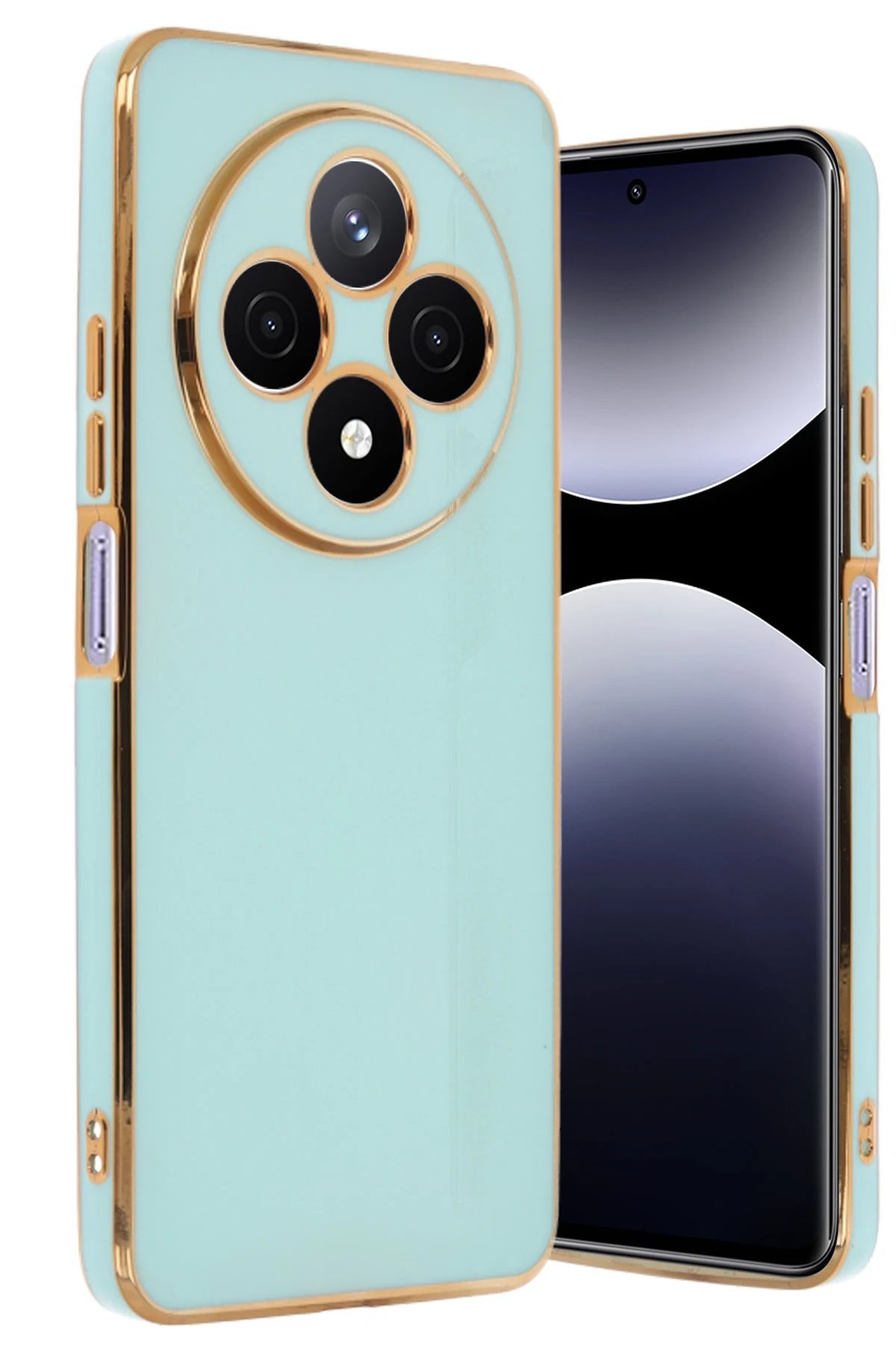 Xiaomi Redmi 14C Kılıf Volet Silikon - Açık Yeşil-(5796)