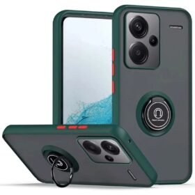 Xiaomi Redmi Note 13 Pro Plus Kılıf Montreal Yüzüklü Silikon Kapak - Yeşil-(5796)