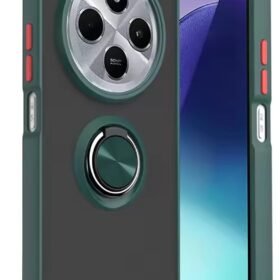 Xiaomi Redmi 14C Kılıf Montreal Yüzüklü Silikon Kapak - Yeşil-(5796)