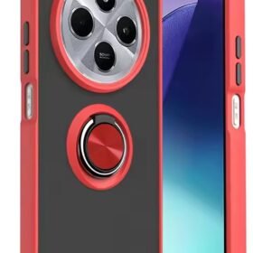 Xiaomi Redmi 14C Kılıf Montreal Yüzüklü Silikon Kapak - Kırmızı-(5796)